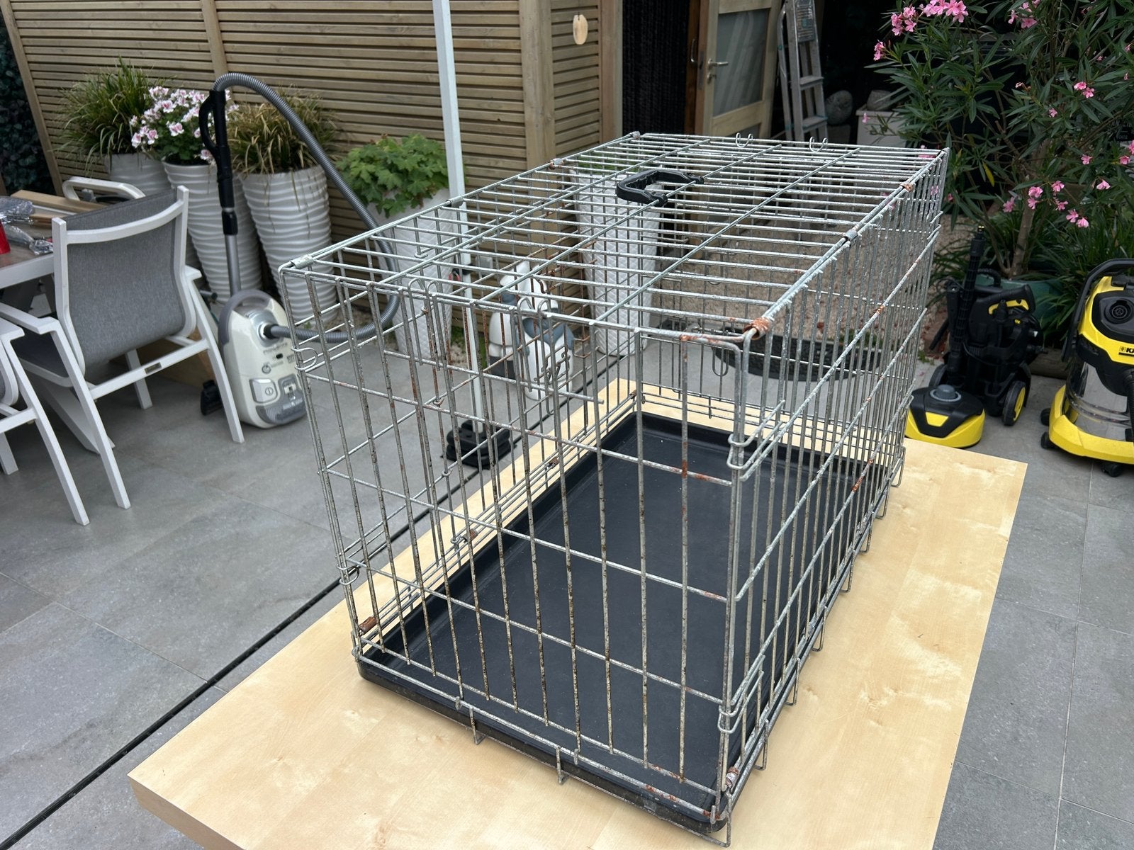Honden bench opplooibaar, Ophalen, Hondenkennel, Gebruikt, Minder dan 65 cm