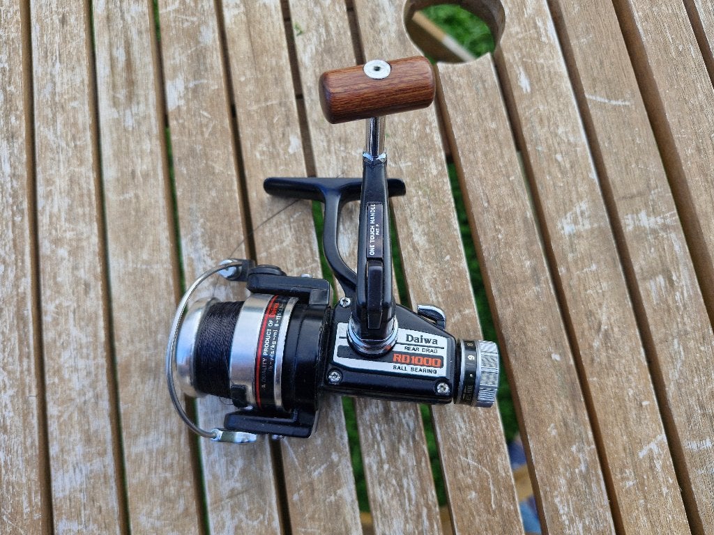 Daiwa RD1000 Vintage Vismolen (Rear Drag - Made in Japan), Ophalen of Verzenden, Gebruikt, Molen