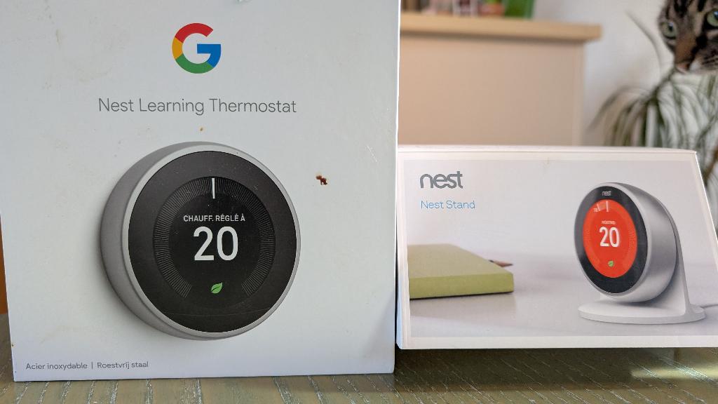 Thermostat Google Nest de 3e génération, Bricolage & Construction, Enlèvement, Thermostat intelligent, Utilisé