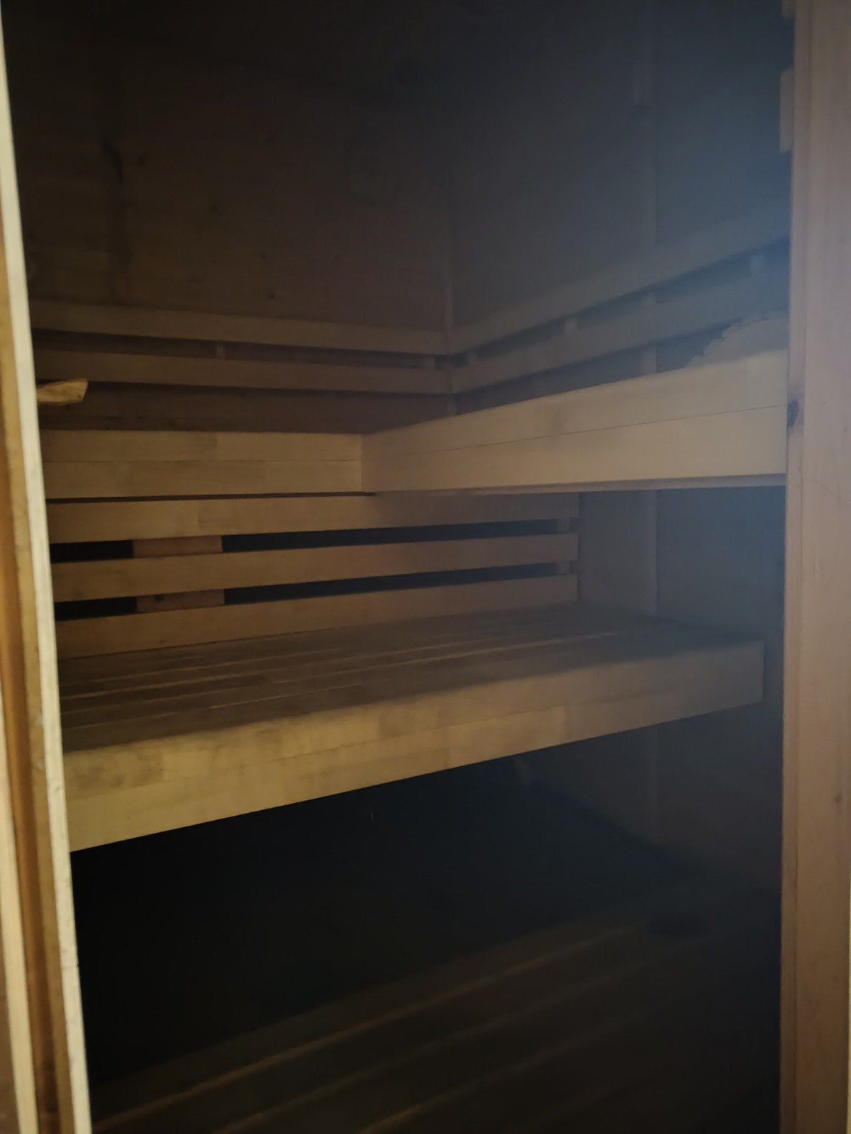 binnensauna voor 3 personen, 3-fasen, Sports & Fitness, Enlèvement, Utilisé, Finlandais ou Traditionnel, Sauna complet