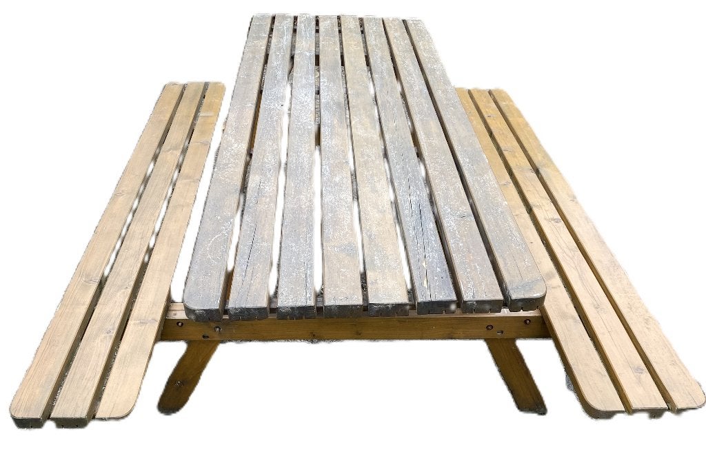 TABLE PIQUE-NIQUE (240x80x80cm), Ophalen, Gebruikt, Inklapbaar, Rechthoekig