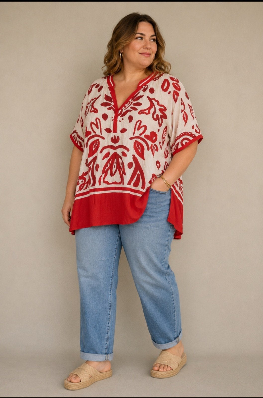 Frapp Blouse/Tuniek Maat 50 - Zo goed als nieuw, Frapp, Maat 46/48 (XL) of groter, Ophalen of Verzenden, Zo goed als nieuw