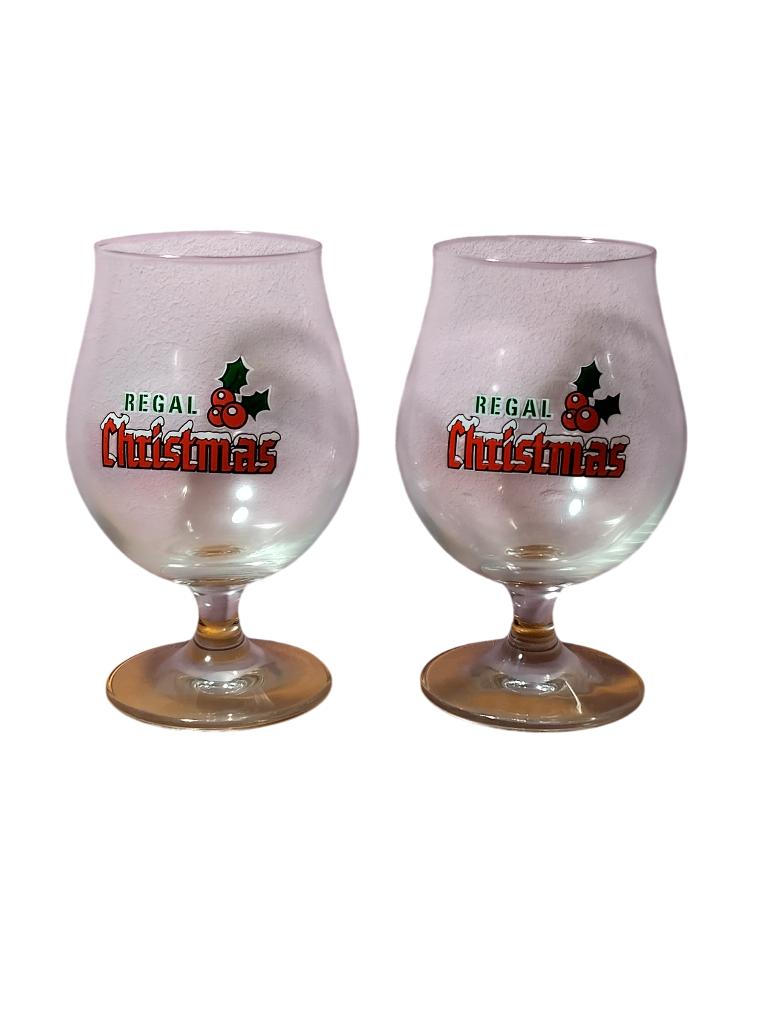 2 verres à bière tulipe vintage 60-70 - Regal Christmas, Enlèvement