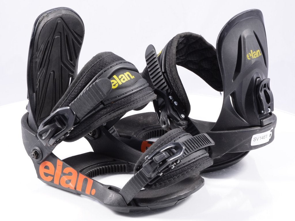S ; fixations de snowboard ELAN ACC KIDS, NOIRES (EXCELLENT, Envoi, Utilisé, Fixations