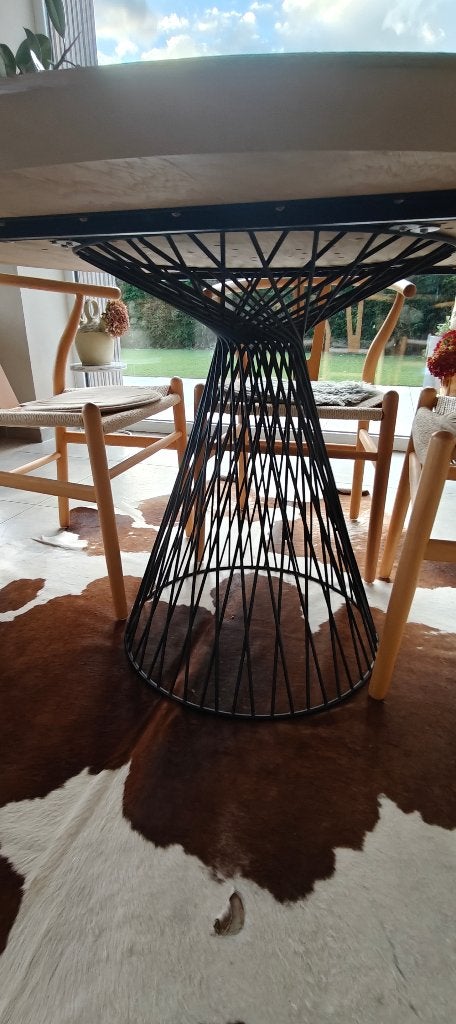 Tafel rond juntoo, Ophalen, Rond, Zo goed als nieuw, 100 tot 150 cm