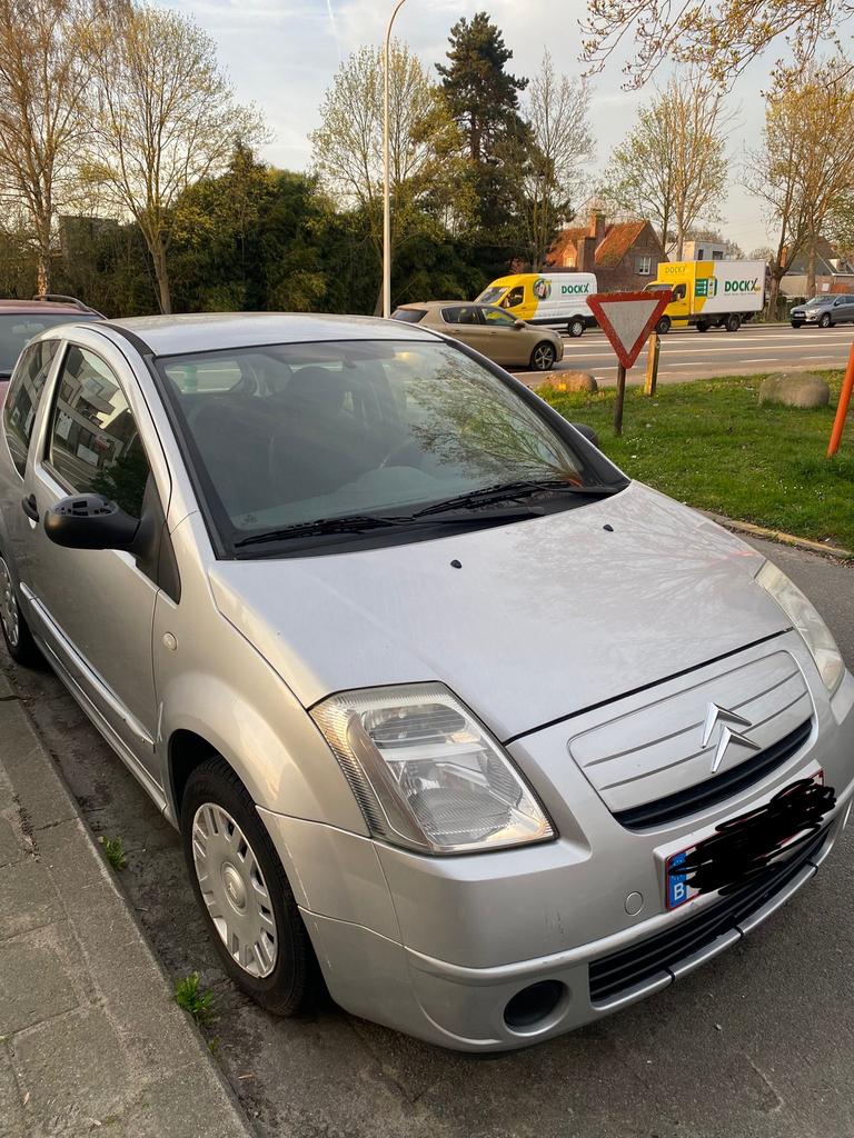 Citroen C2, Autos, Citroën, Particulier, C2, Essence, Euro 4, Hatchback, 3 portes, Boîte manuelle, Argent ou Gris, Bleu, Tissu