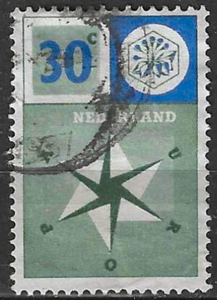 Pays-Bas 1957 - Yvert 679 - Europe - 30 s. (ST), Timbres & Monnaies, Timbres | Pays-Bas, Envoi, Affranchi