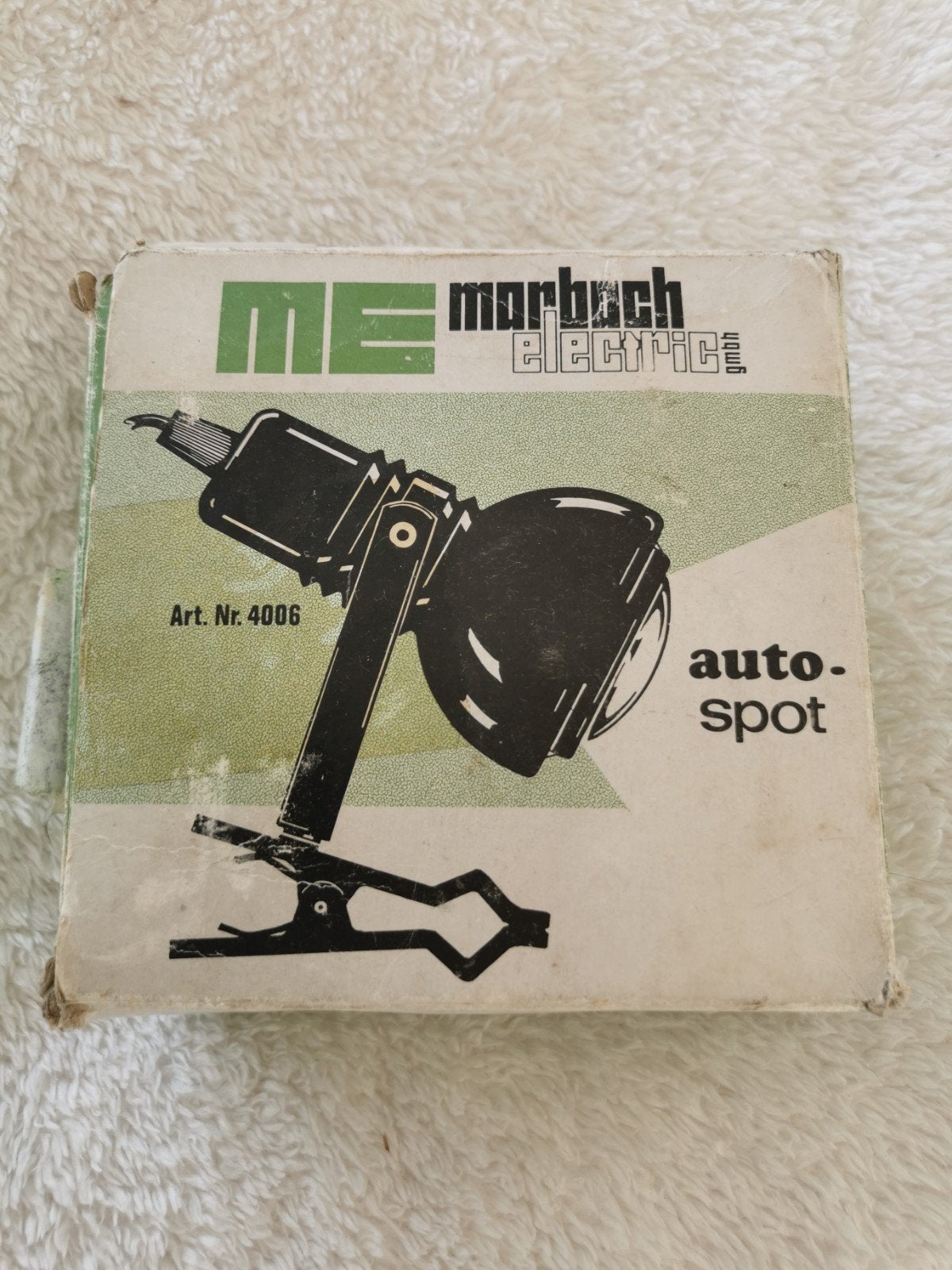 Projecteur de voiture électrique Vintage Marbach 20W, Enlèvement ou Envoi, Utilisé