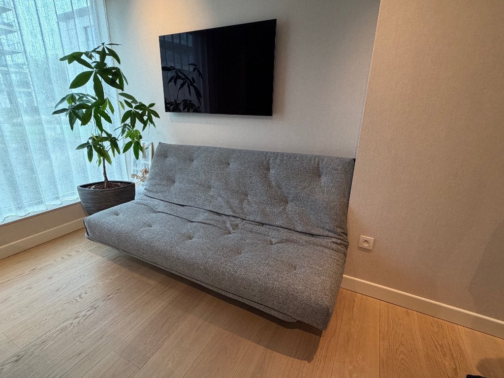 slaapzetel, 100 cm, Gris, Queen size, Comme neuf