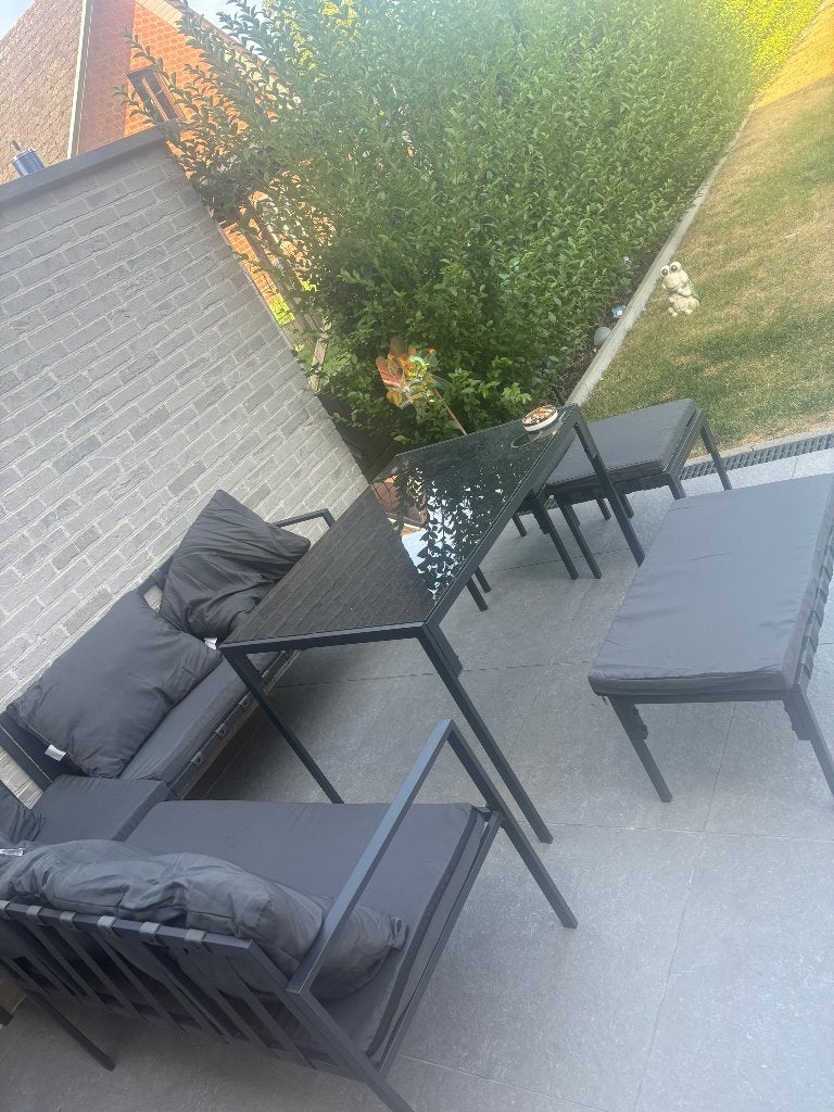 Loungset, Tuin en Terras, Ophalen, 8 zitplaatsen, Loungeset, Bank