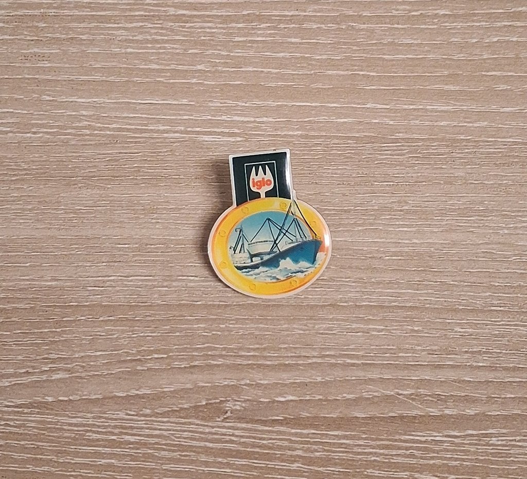PIN - IGLO - DIEPVRIESPRODUCTEN, Verzamelen, Verzenden, Gebruikt, Merk, Speldje of Pin