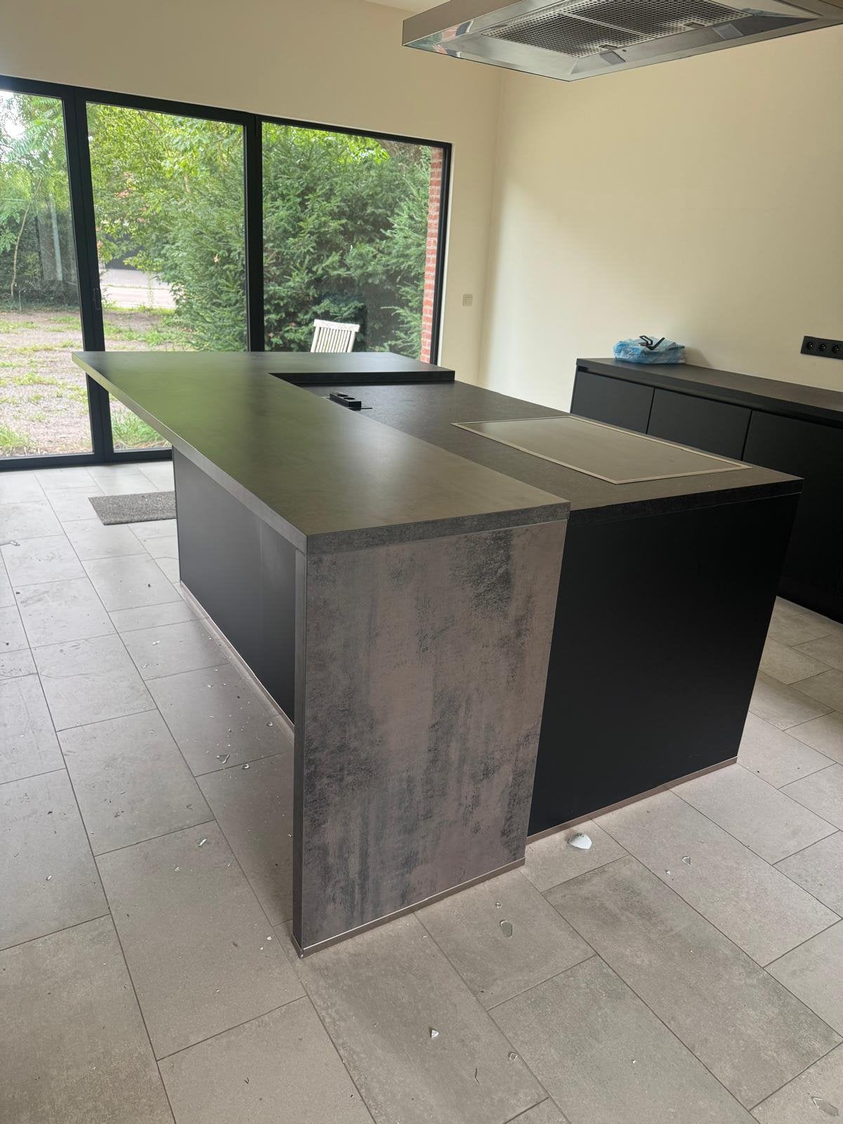 NIEUWE KEUKEN TE KOOP, Huis en Inrichting, Ophalen, Zo goed als nieuw, Zwart, Overige typen