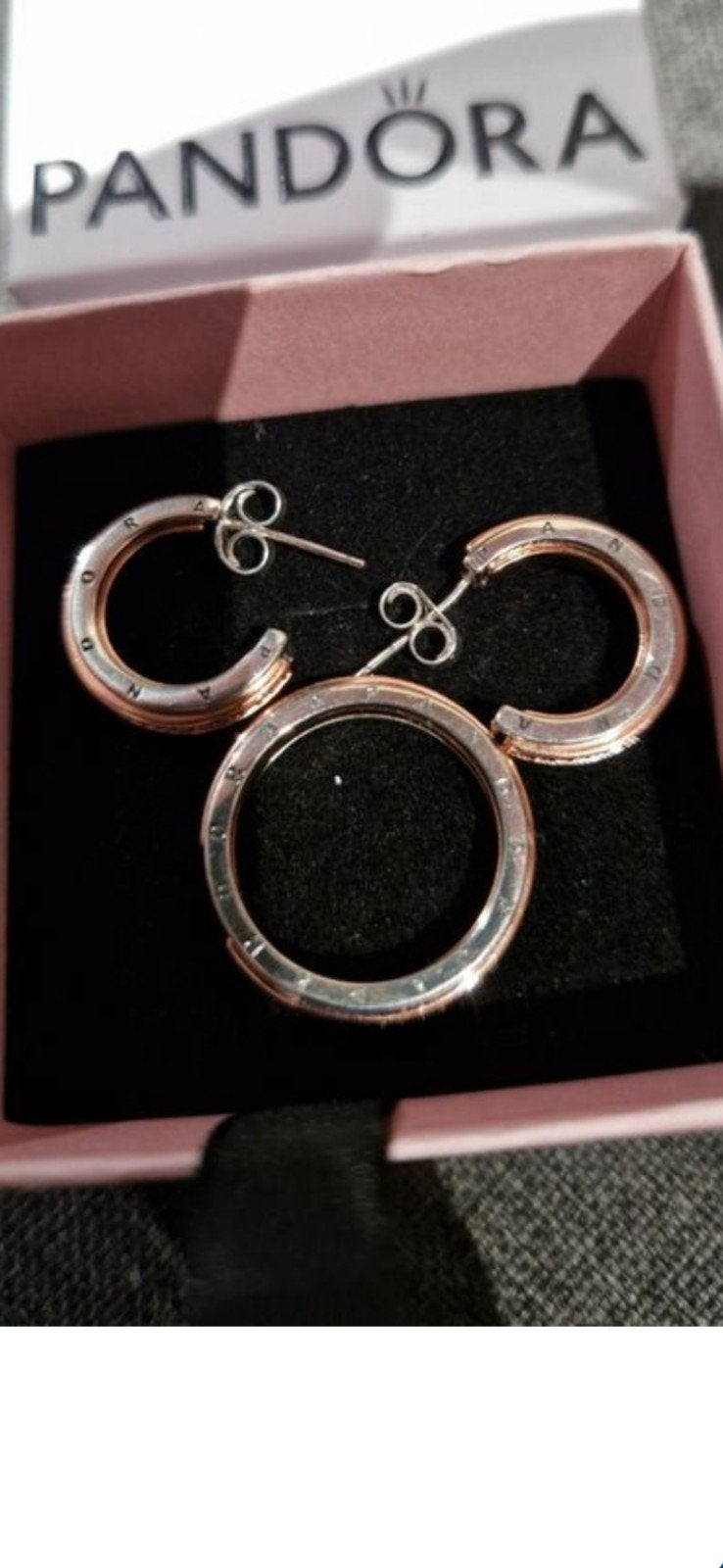 Pandora bagues et boucles d'oreilles, Bijoux, Sacs & Beauté, Bagues, Plus petit que 17, Comme neuf, Femme, Argent