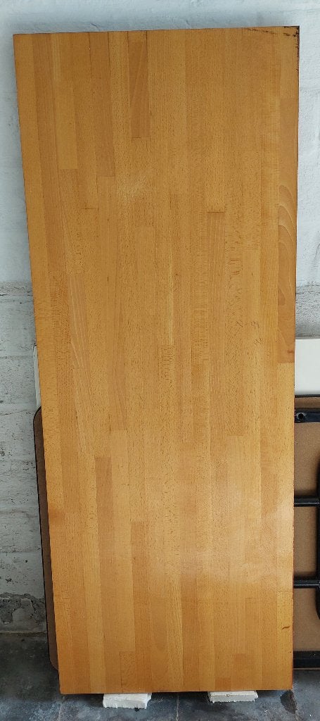 Houten Keukenblad en werkblad , tafelblad, Doe-het-zelf en Bouw, Hout en Planken, Ophalen, Gebruikt, Overige houtsoorten, Overige typen