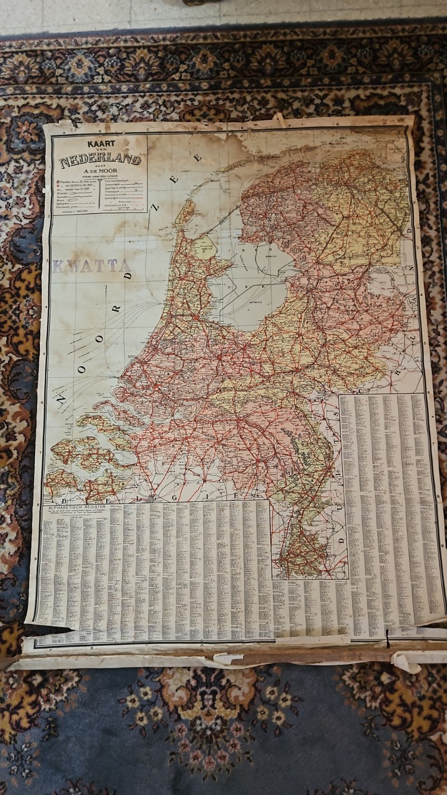 Oude Nederlandse landkaart, Boeken, Ophalen, Landkaart