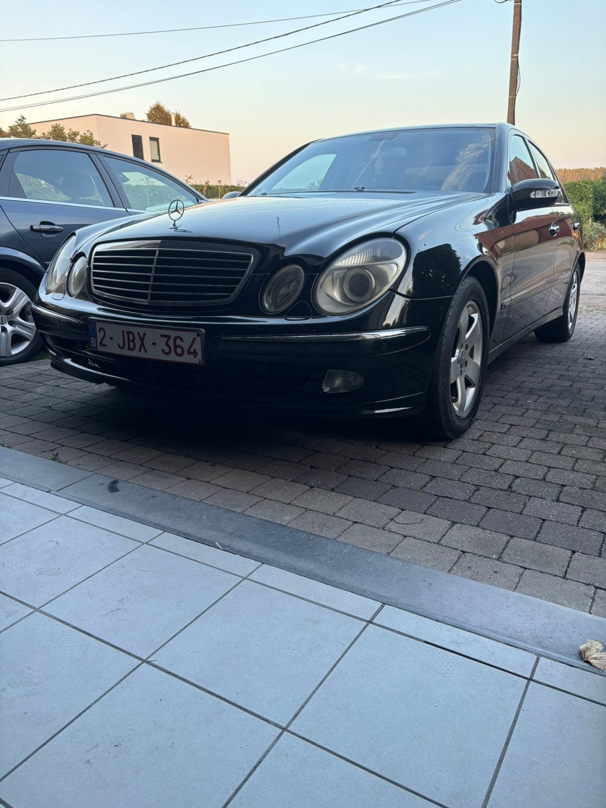 Mercedes e220 cdi, Auto's, Automaat, Zwart, Zwart, Leder