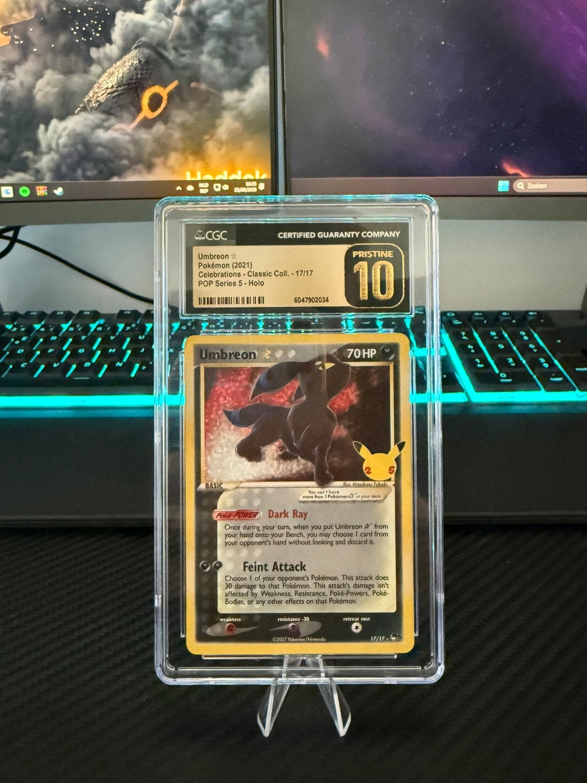 Pokémon Celebrations – Umbreon Gold Star #17/17, Enlèvement ou Envoi, Comme neuf