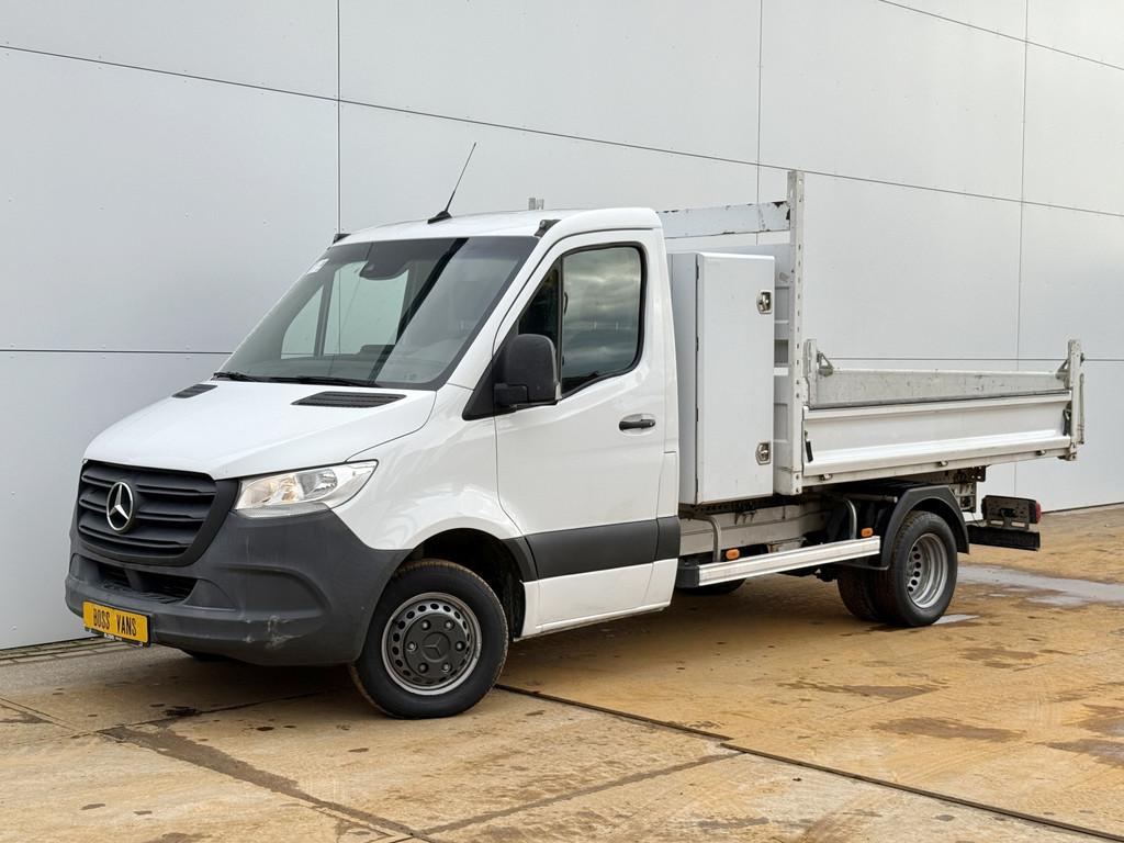Mercedes-Benz Sprinter 514 2.2 CDI Automaat Kipper Dubbelluc, Gebruikt, Zwart, 4 cilinders, Wit