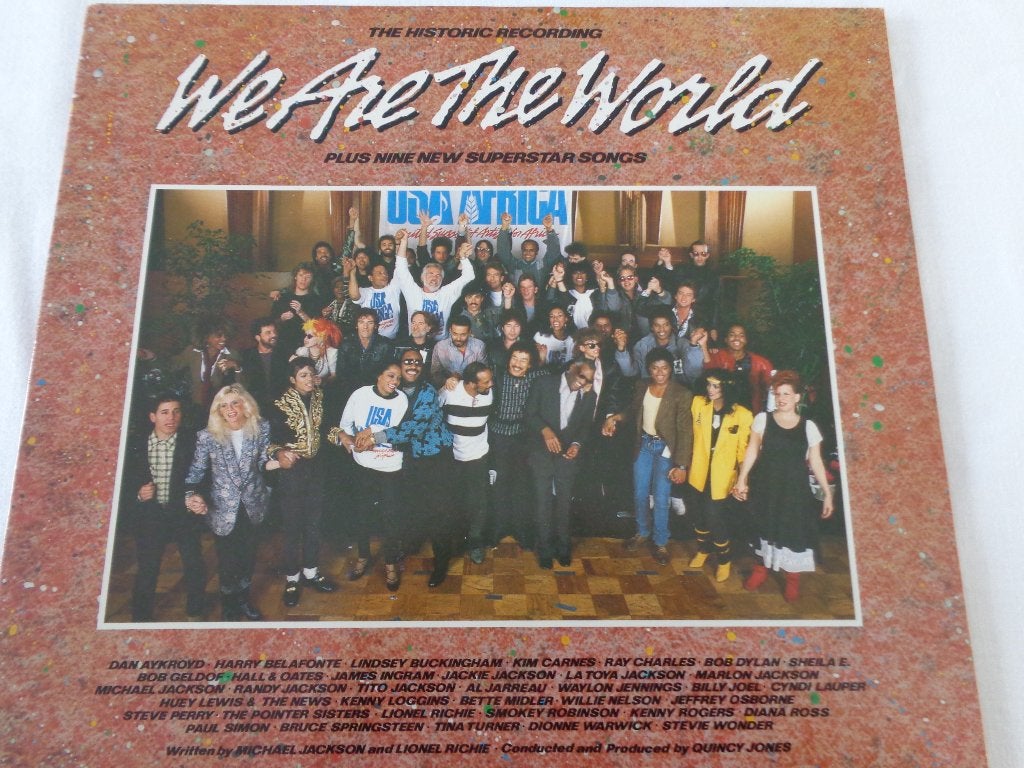 Disque LP33 - SOS AFRICA  We are the world - Michael Jackson, CD & DVD, Enlèvement ou Envoi, Pop, Pochette photo, Utilisé