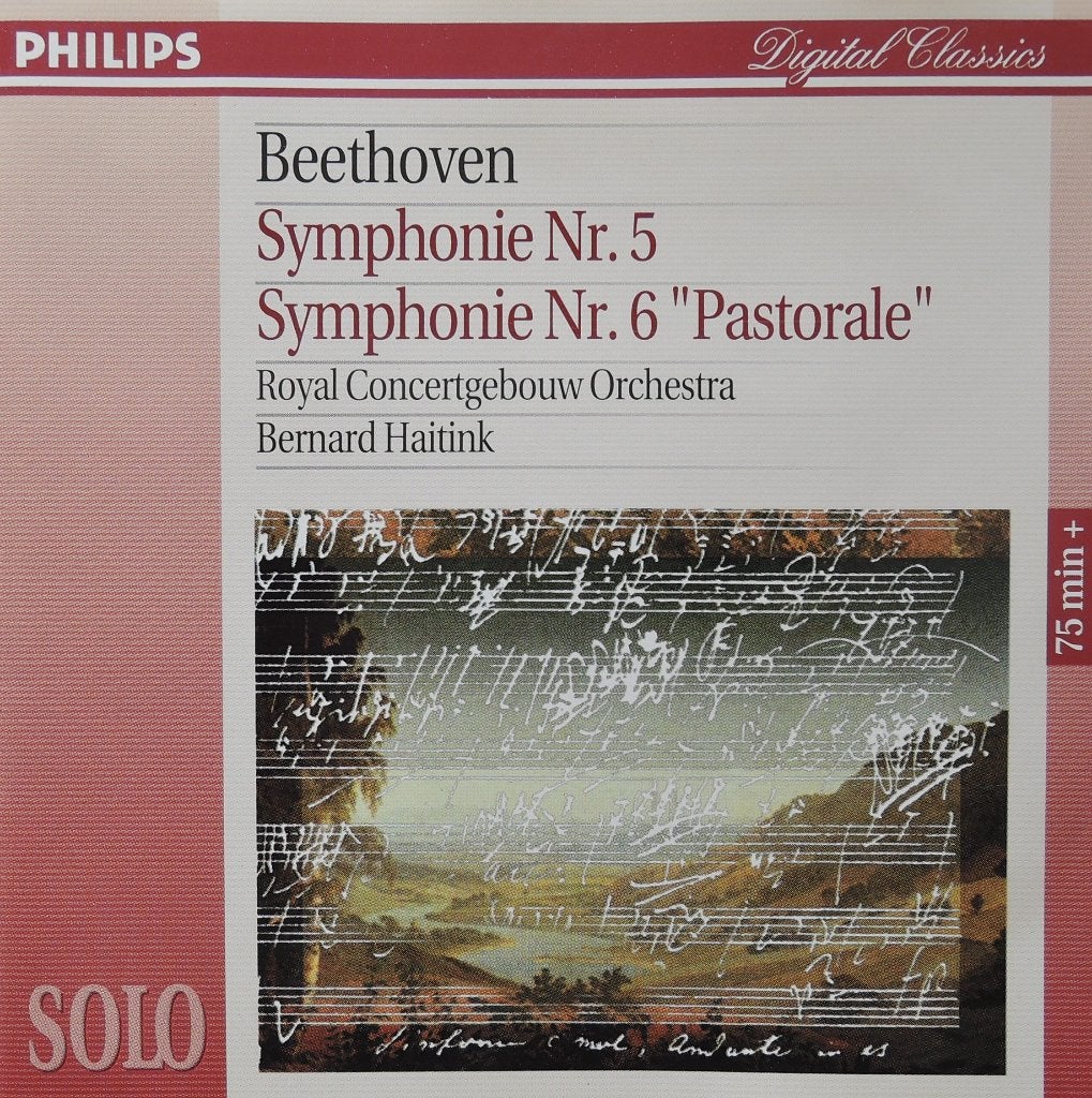 Beethoven 5 & 6- Concertgebouworkest / Haitink- PHILIPS- DDD, Symfonie, Ophalen of Verzenden, Zo goed als nieuw, Beethoven