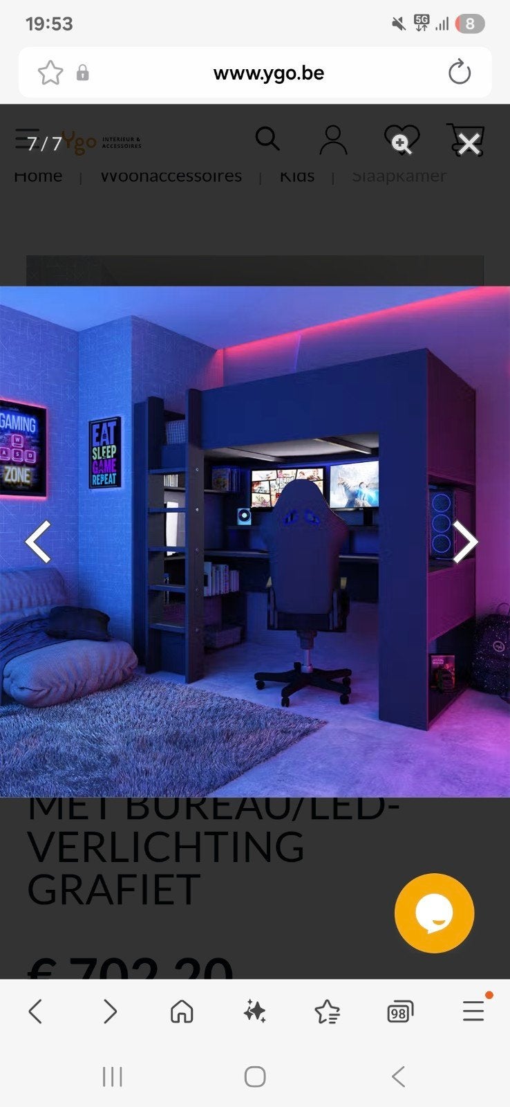 bureau bed, Ophalen