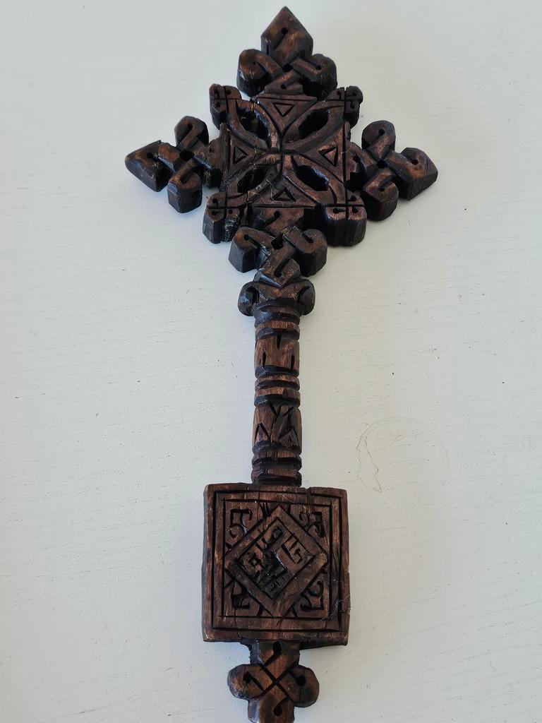 Crucifix orthodoxe grec/italien ancien/vintage,, Enlèvement ou Envoi