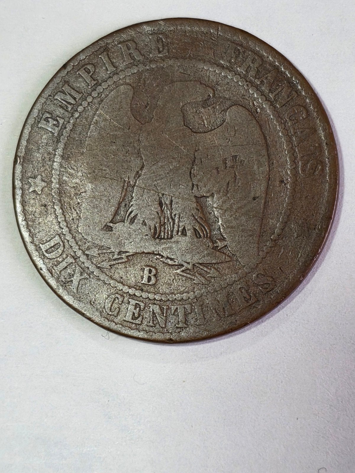 10 cent 1854b Frankrijk, Enlèvement ou Envoi, France, 10 centimes
