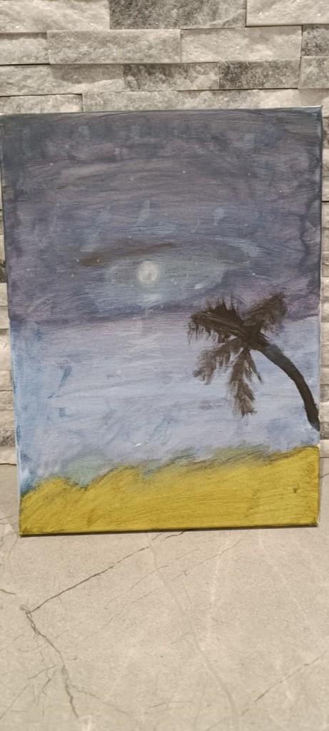 Handgemaakt werk gemaakt door een kind, Antiek en Kunst, Kunst | Schilderijen | Modern, Ophalen of Verzenden
