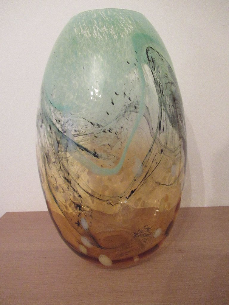 vaas-design-mond geblazen glas-Murano-stijl-NIEUW, Ophalen of Verzenden