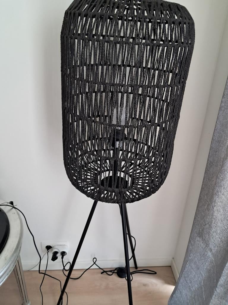 Zeer mooie rieten lamp., Ophalen, Zo goed als nieuw, Overige materialen