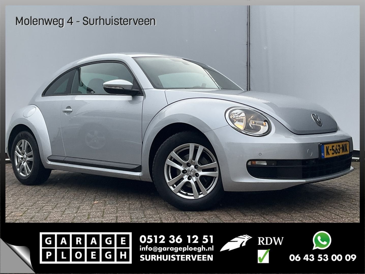 Volkswagen Beetle 1.2 TSI Stoelverw Cruise PDC Clima Volledi, Autos, Volkswagen, Argent ou Gris, Achat, Entreprise, Coccinelle