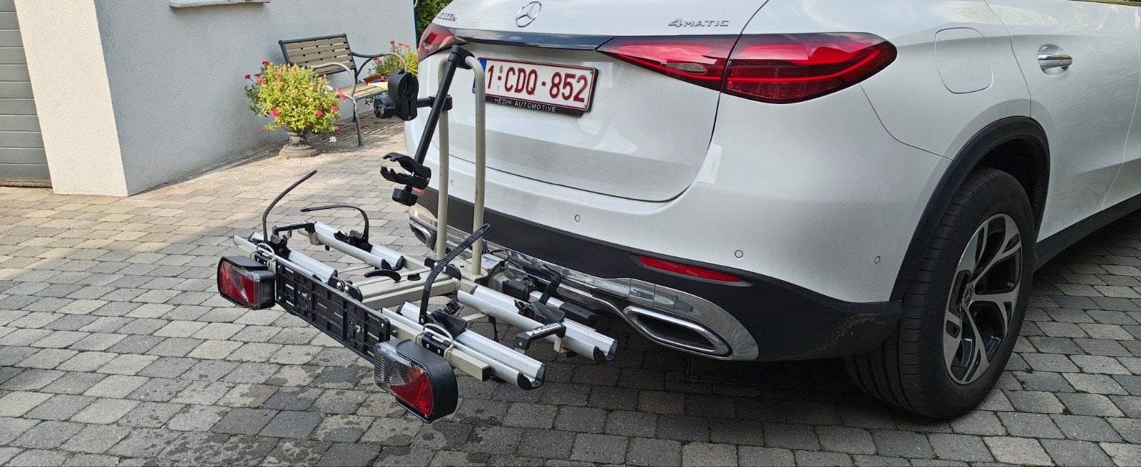 opplooibaar fietsrek voor 2 fietsen, Ophalen, 2 fietsen, Gebruikt, Elektrische fiets