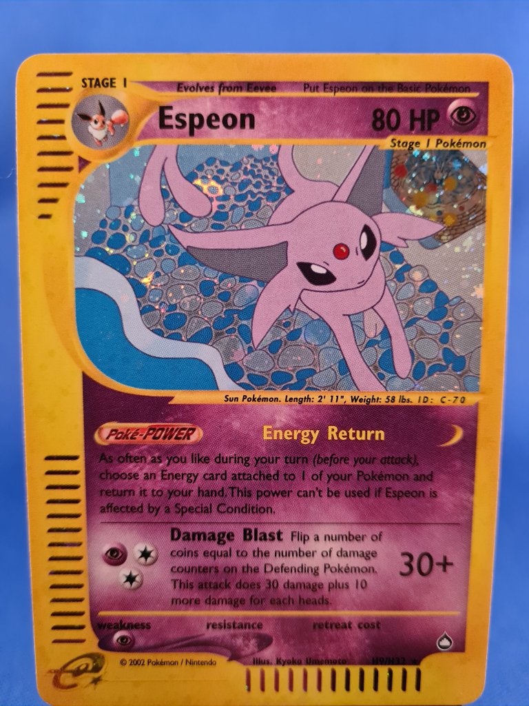 Espeon H9/H32 - Aquapolis, Envoi, Utilisé