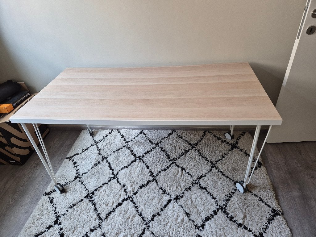 Bureau op wieltjes, Huis en Inrichting, Ophalen, Gebruikt, Hout, IKEA