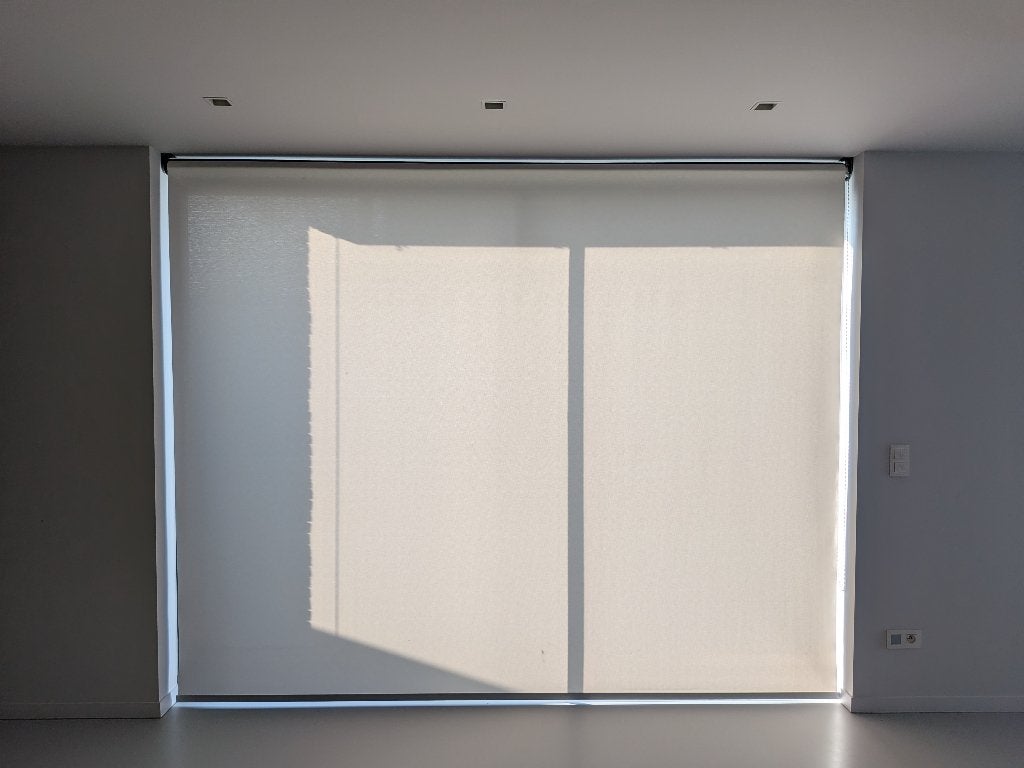 Verduisterend rolgordijn wit, Ophalen, 280 cm, Rolgordijn, Wit