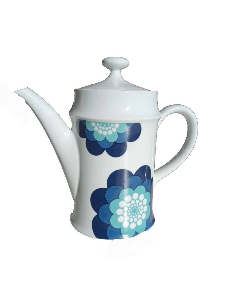 Vintage koffiepot met Bloemendesign., Vintage, Ophalen of Verzenden, Zo goed als nieuw, Theepot