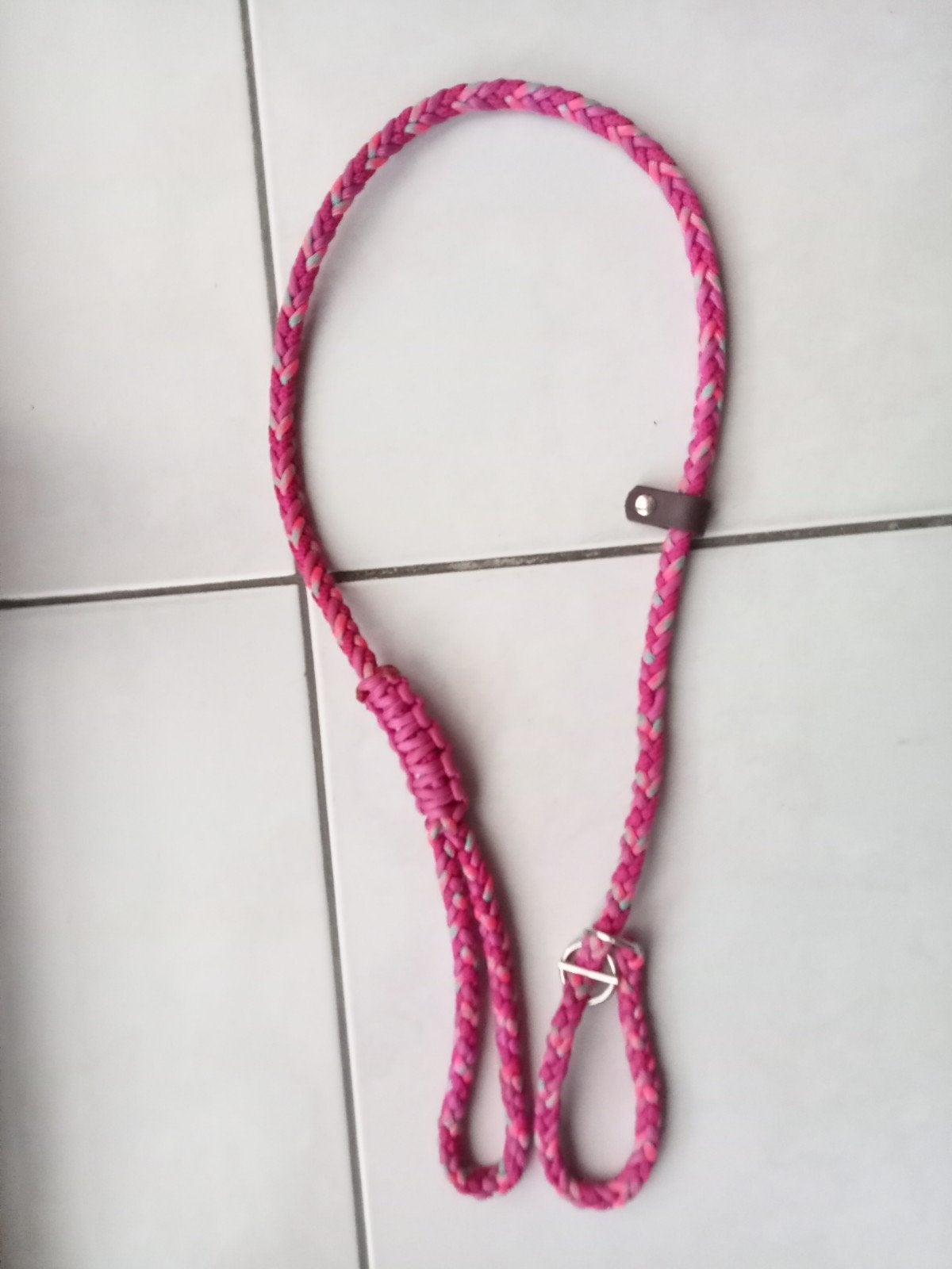 nieuwe handgemaakte hondenleiband, Ophalen