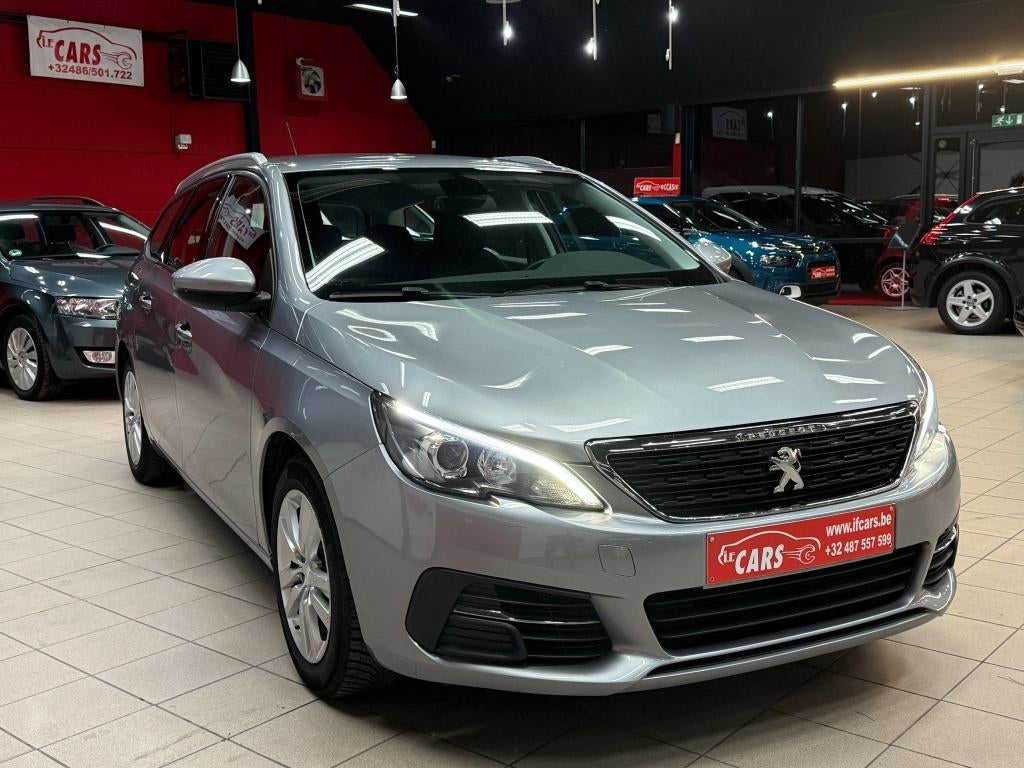 308 SW 1.5 BlueHDi Allure**NAVIGATIE**AIRCO**LED**, Auto's, Voorwielaandrijving, Stof, 4 cilinders, Zilver of Grijs