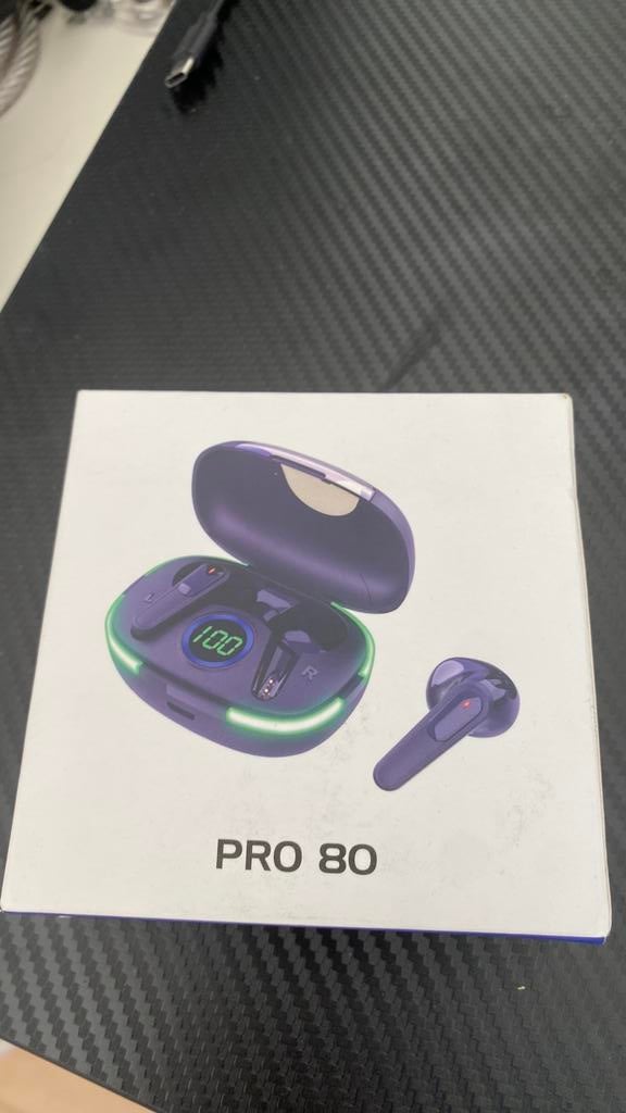 Pro 80 Draadloze Oordopjes - Bluetooth 5.3 - Nieuw in doos, Enlèvement ou Envoi, Comme neuf, Bluetooth