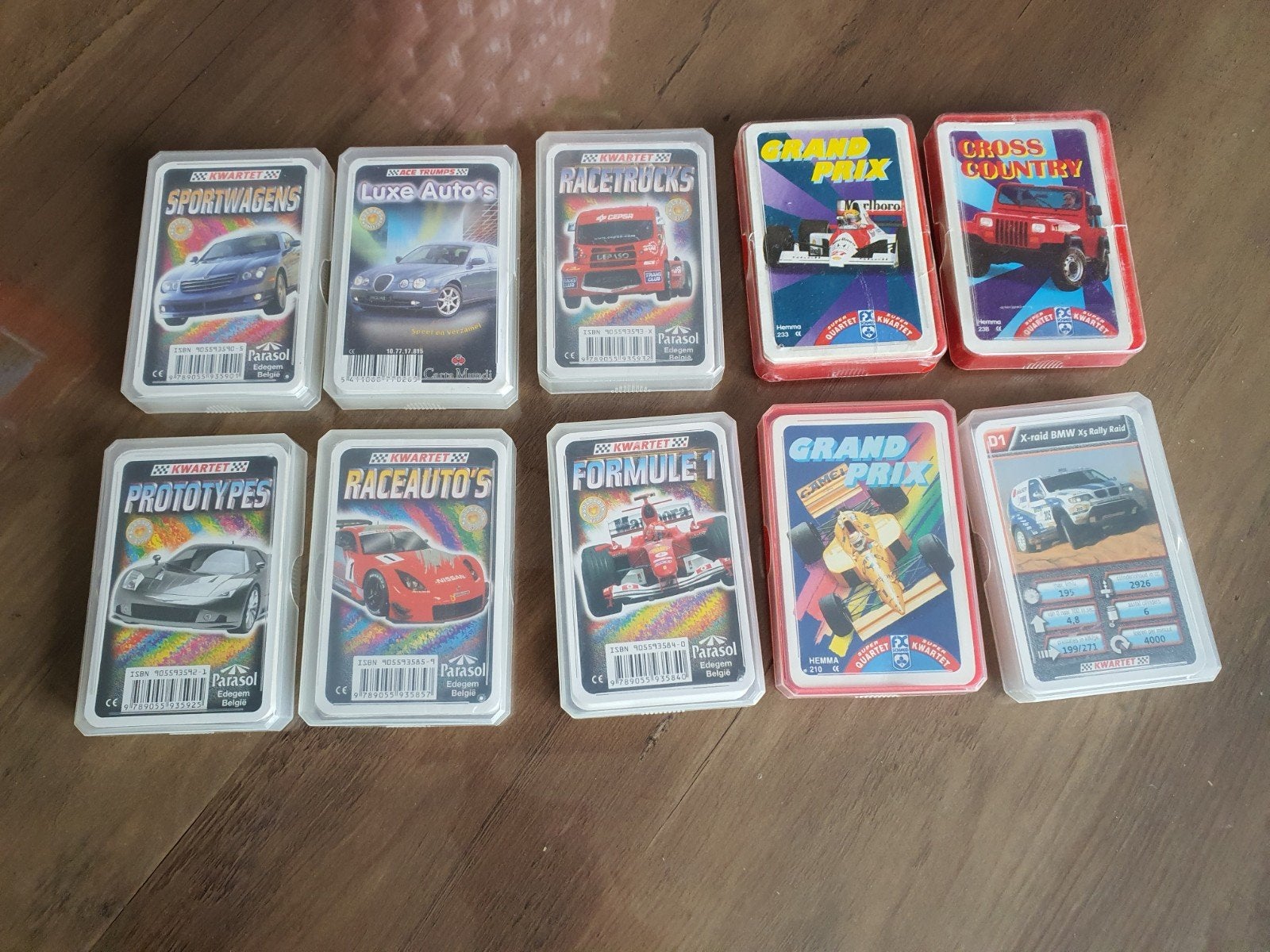 10x auto kwartet, Ophalen, Kwartet(ten)