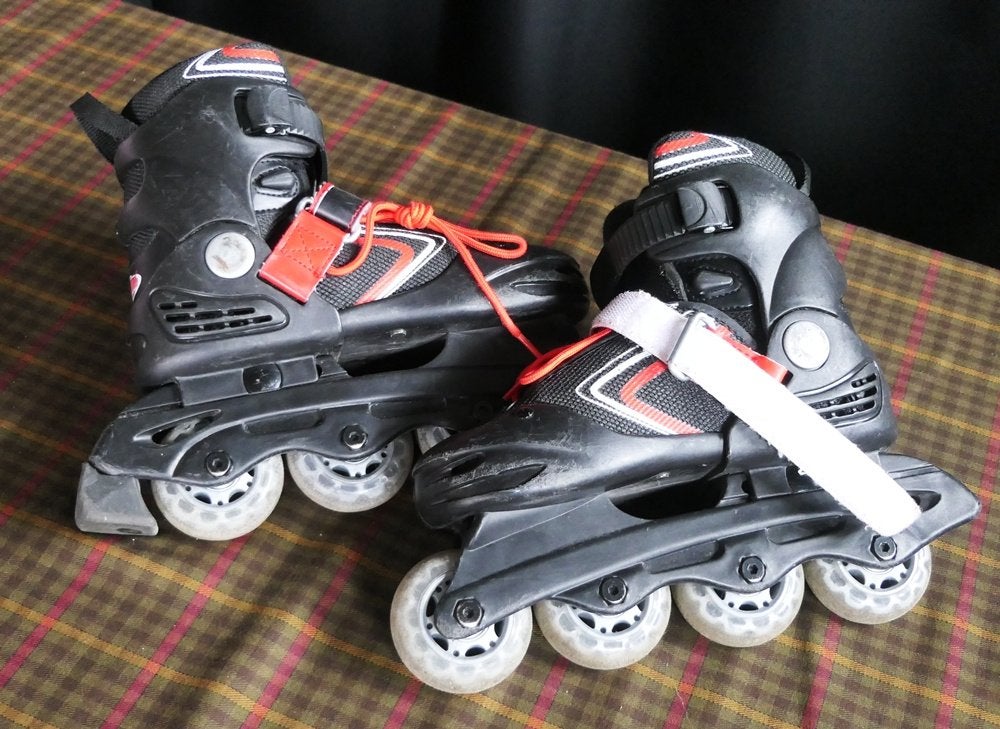 Skates, Sport en Fitness, Skeelers, Ophalen, Zo goed als nieuw, Inline skates 4 wielen
