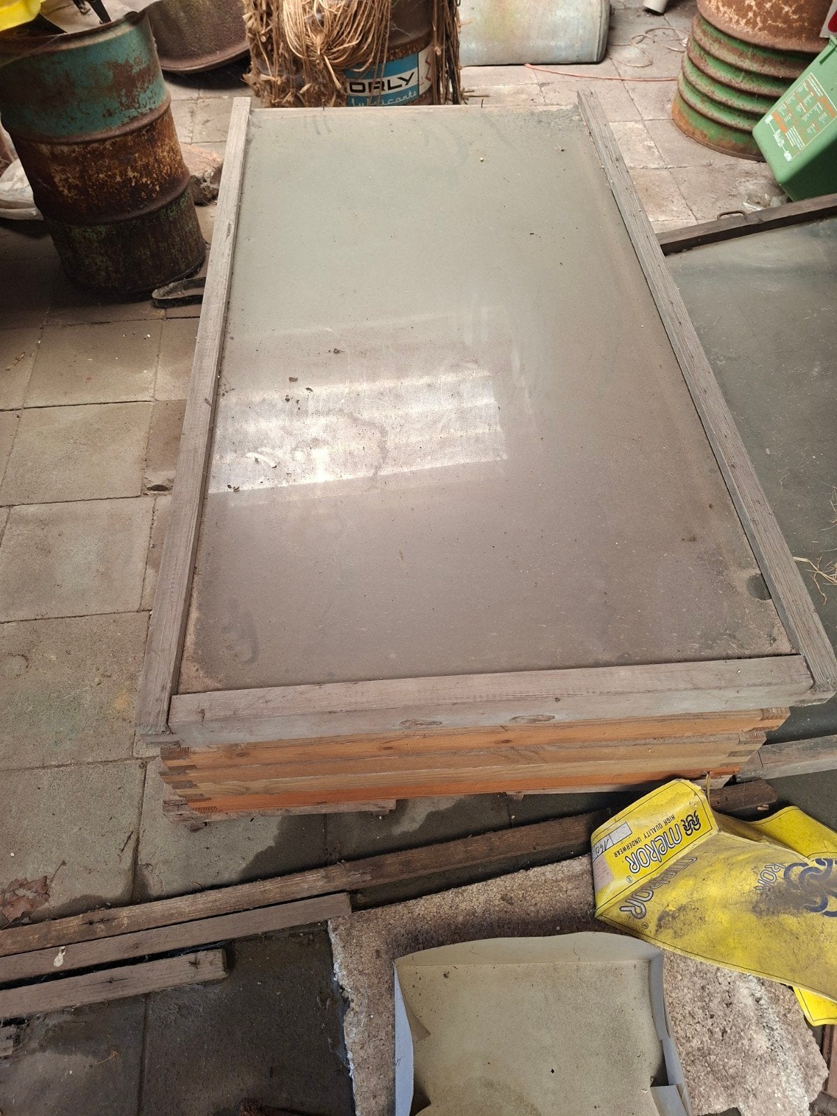 Glazen platen, Ophalen