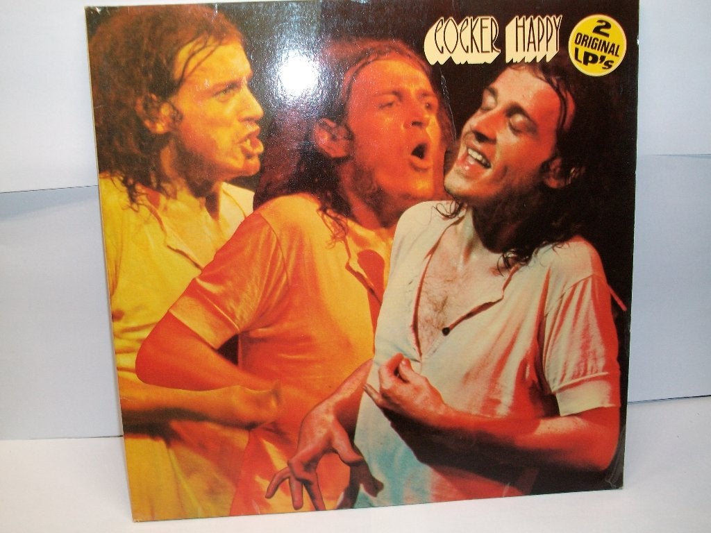 JOE  COCKER    :  COCKER  HAPPY     (Dubbele Live LP), LP, Enlèvement, Utilisé, Compilation