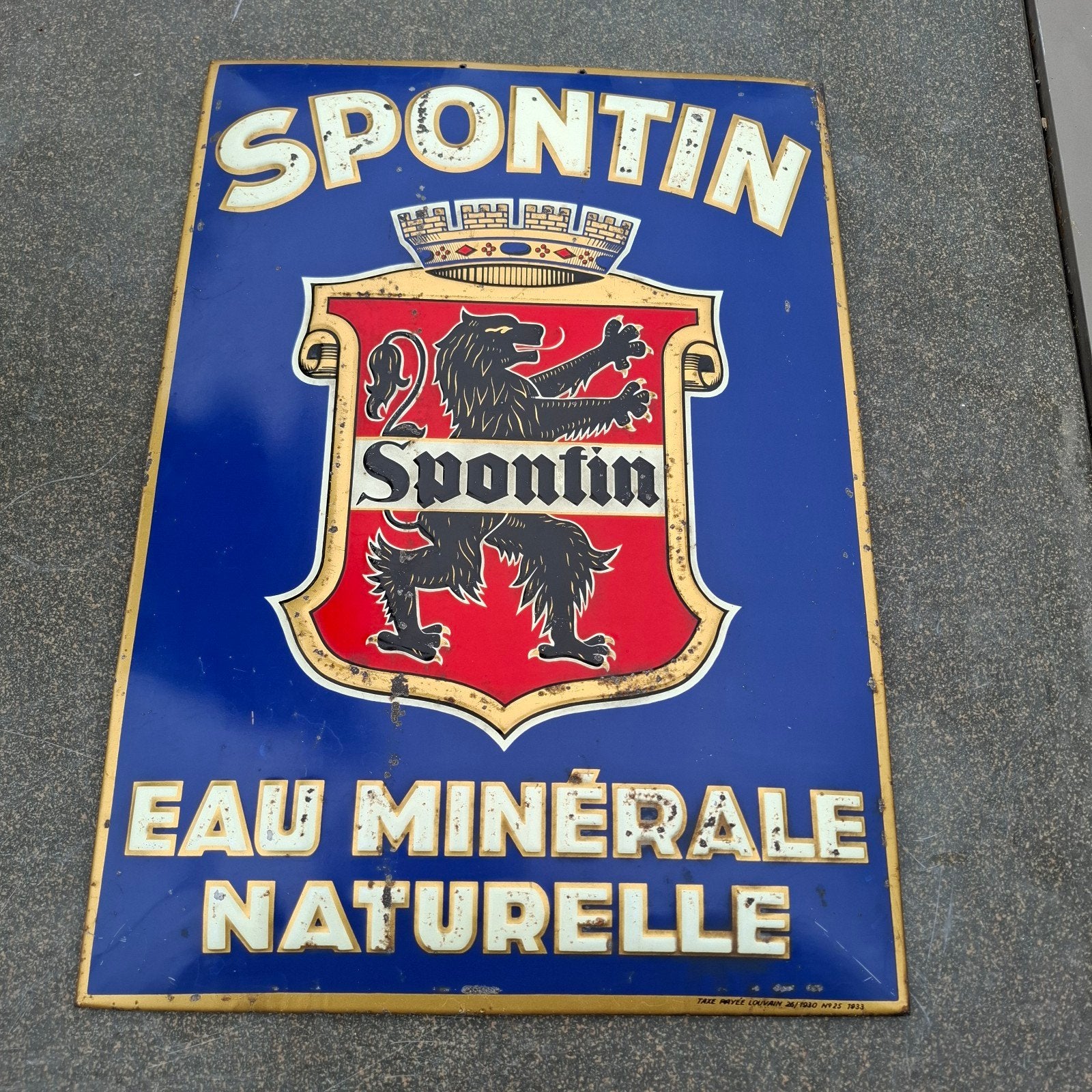SPONTIN Reklame, Verzamelen, Ophalen of Verzenden