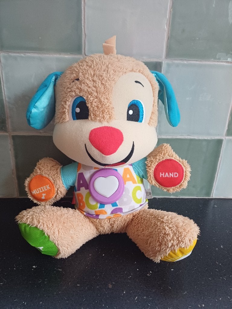 Muziek hond met woordjes, Kinderen en Baby's, Speelgoed | Educatief en Creatief, Gebruikt, Met licht, Met geluid, Ophalen