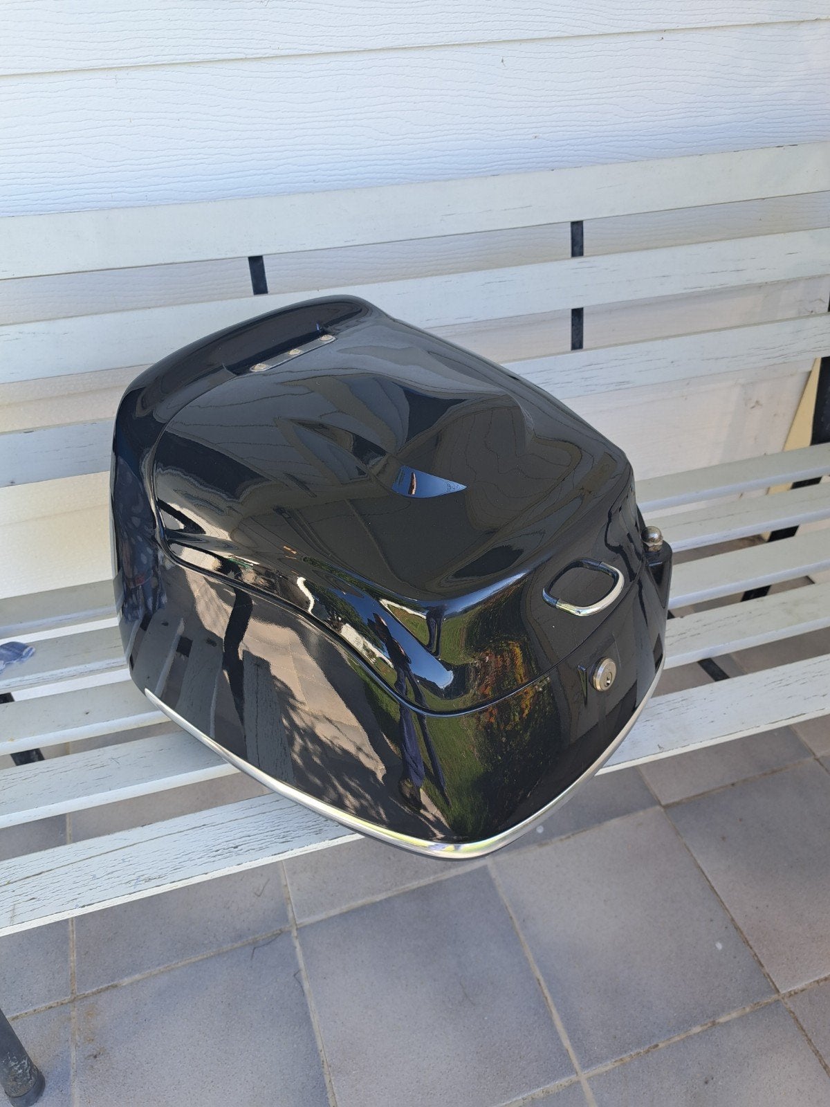 topkoffer voor scooter of motor, Motoren, Ophalen, Gebruikt