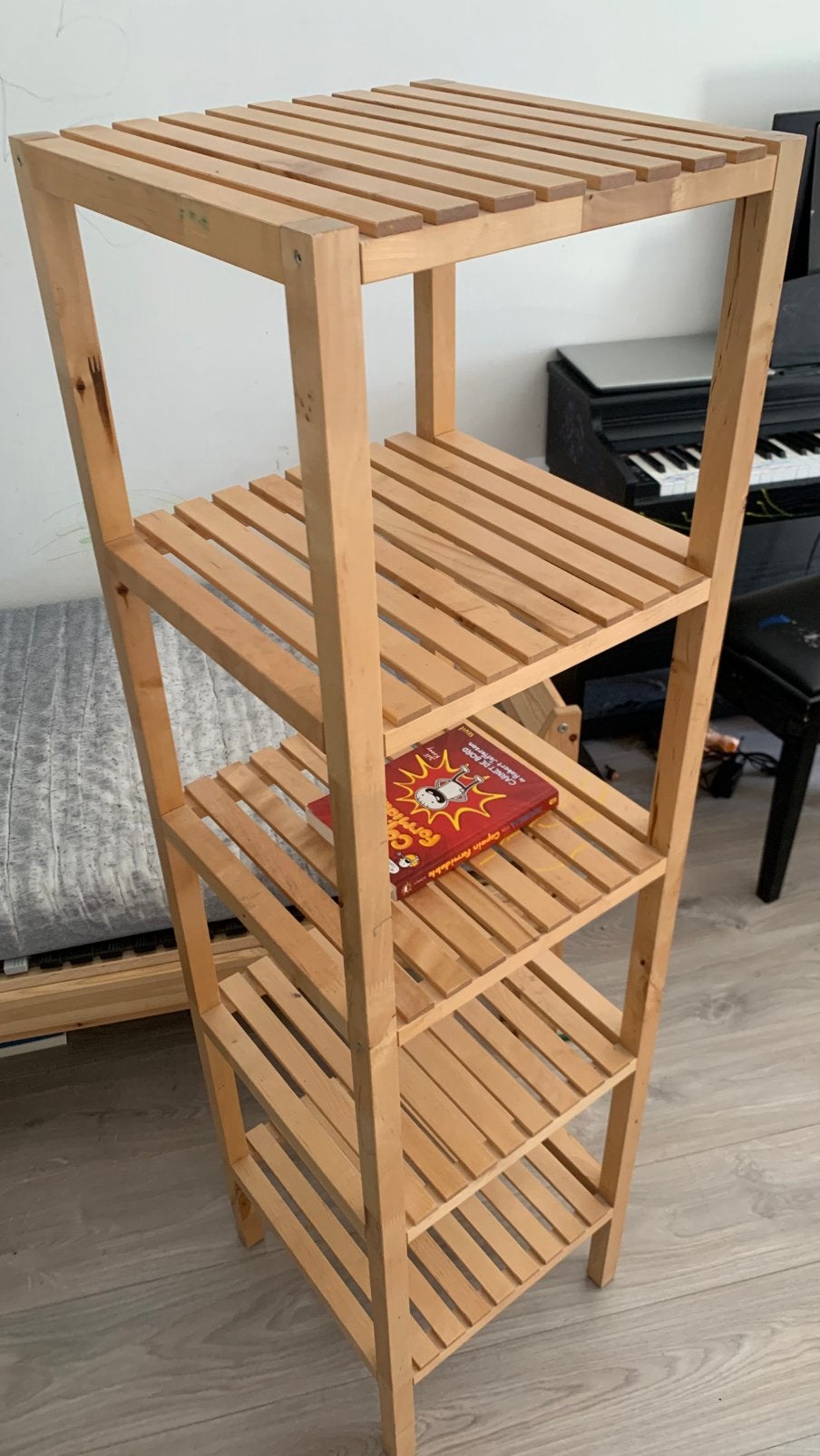 Étagère en bois 5 niveaux Bibliothèque Salle de bain Chambre, Enlèvement, Comme neuf