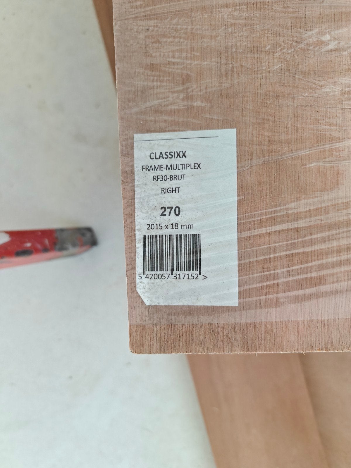 2 portes coupe-feu de 73 cm pour droitiers, Enlèvement