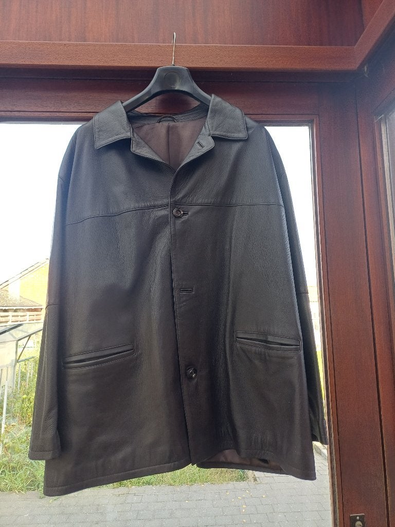Leren vest  maat 66-70, Veste ou Manteau, Enlèvement ou Envoi, Comme neuf, Brun