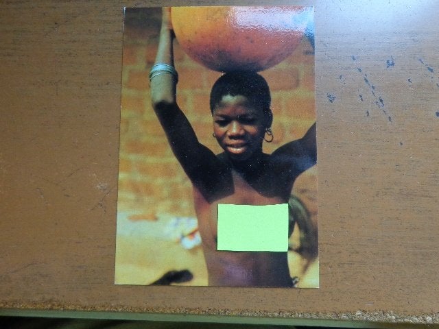 Postkaart Naakt - Jeune Africaine, Verzenden, Ongelopen, Overige thema's